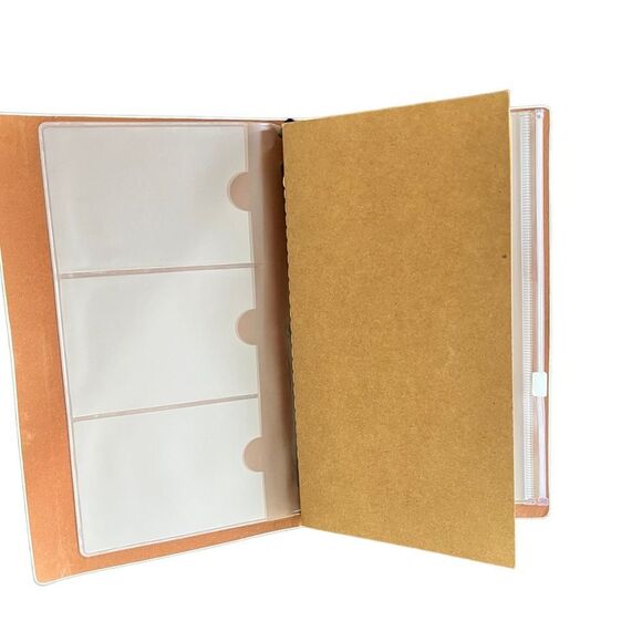 Tree with Magical Fairy Garden Faux Leather Reusable Travelers Notebook 8x4.5” - Picture 8 of 8